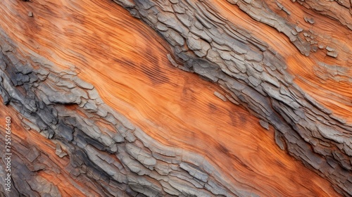 Abstract hyper zoom revealing the texture of tree bark