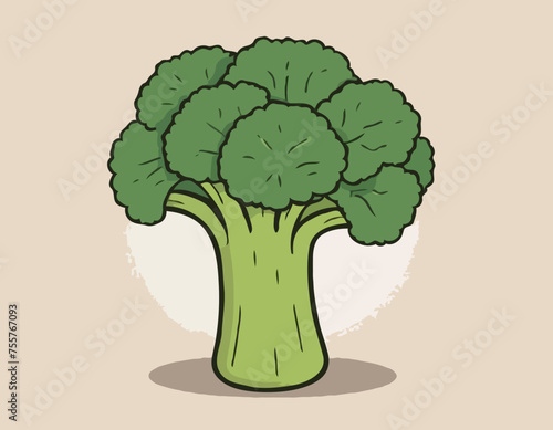 Broccoli Vegetable Cartoon Food Drawing