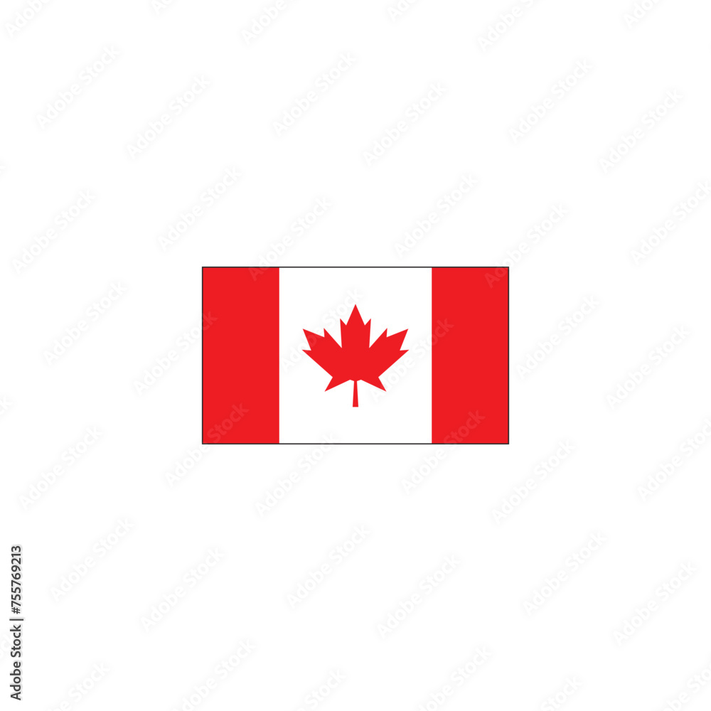 world flag Canada icon symbol sign vector world flag Canada icon symbol sign vector