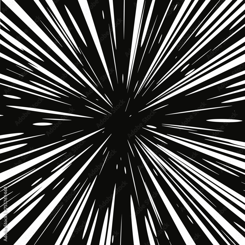 Obraz premium Speed Streaks Dynamic Vector Set