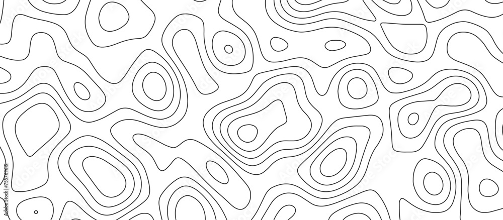 Abstract white topography vector background. Topographic map. Geographic mountain relief. counter map wavy line paper textrue. grid curve line abstract vector illustration .
