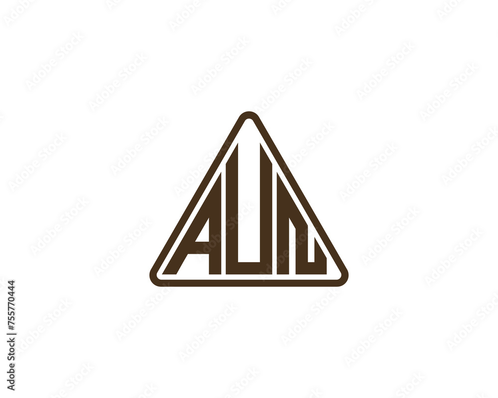 AUN logo design vector template AUN logo design vector template