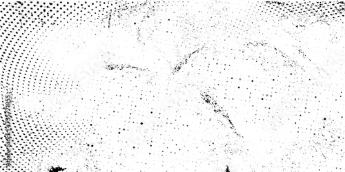 Black grainy texture isolated on white background. Dust overlay. Dark noise granules
