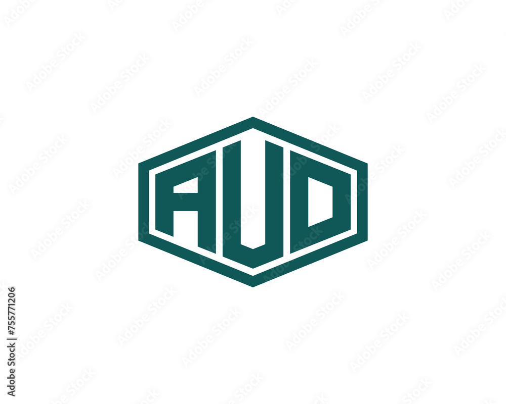 Fototapeta premium AUO logo design vector template