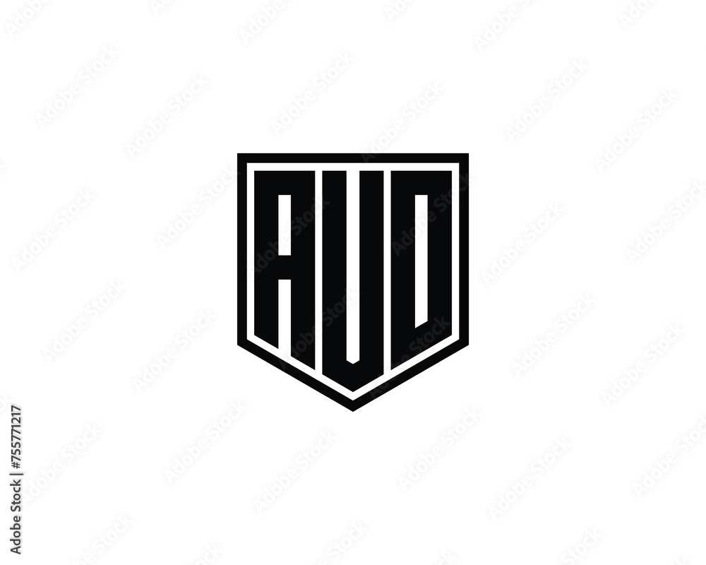 AUO logo design vector template AUO logo design vector template