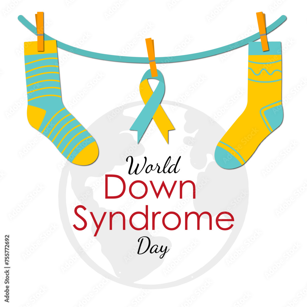21 march World Down Syndrome Day, vector. Banner 21 march World Down Syndrome Day, vector. Banner