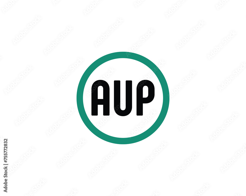 AUP logo design vector template AUP logo design vector template
