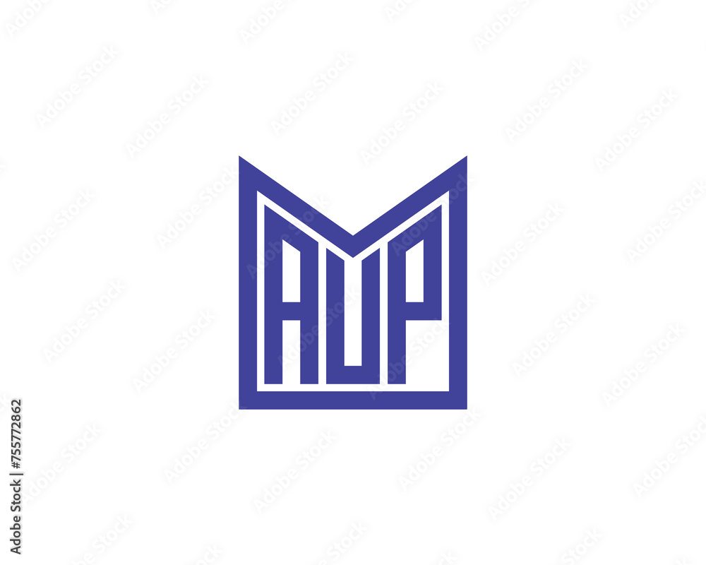 AUP logo design vector template AUP logo design vector template