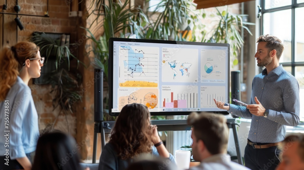 © artbot - Business meeting, dashboard display presentation screen © artbot - Business meeting, dashboard display presentation screen