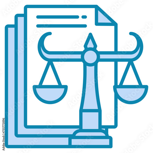 Legal Framework Icon For Design Elements