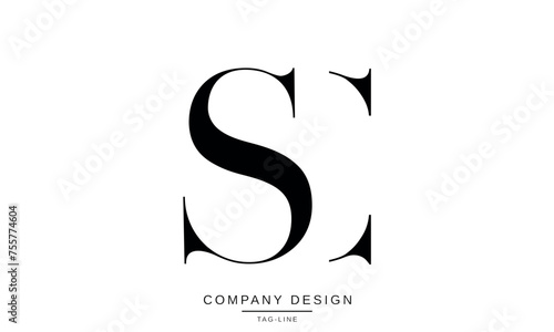 SC, CS Abstract Letters Logo Monogram Design Icon