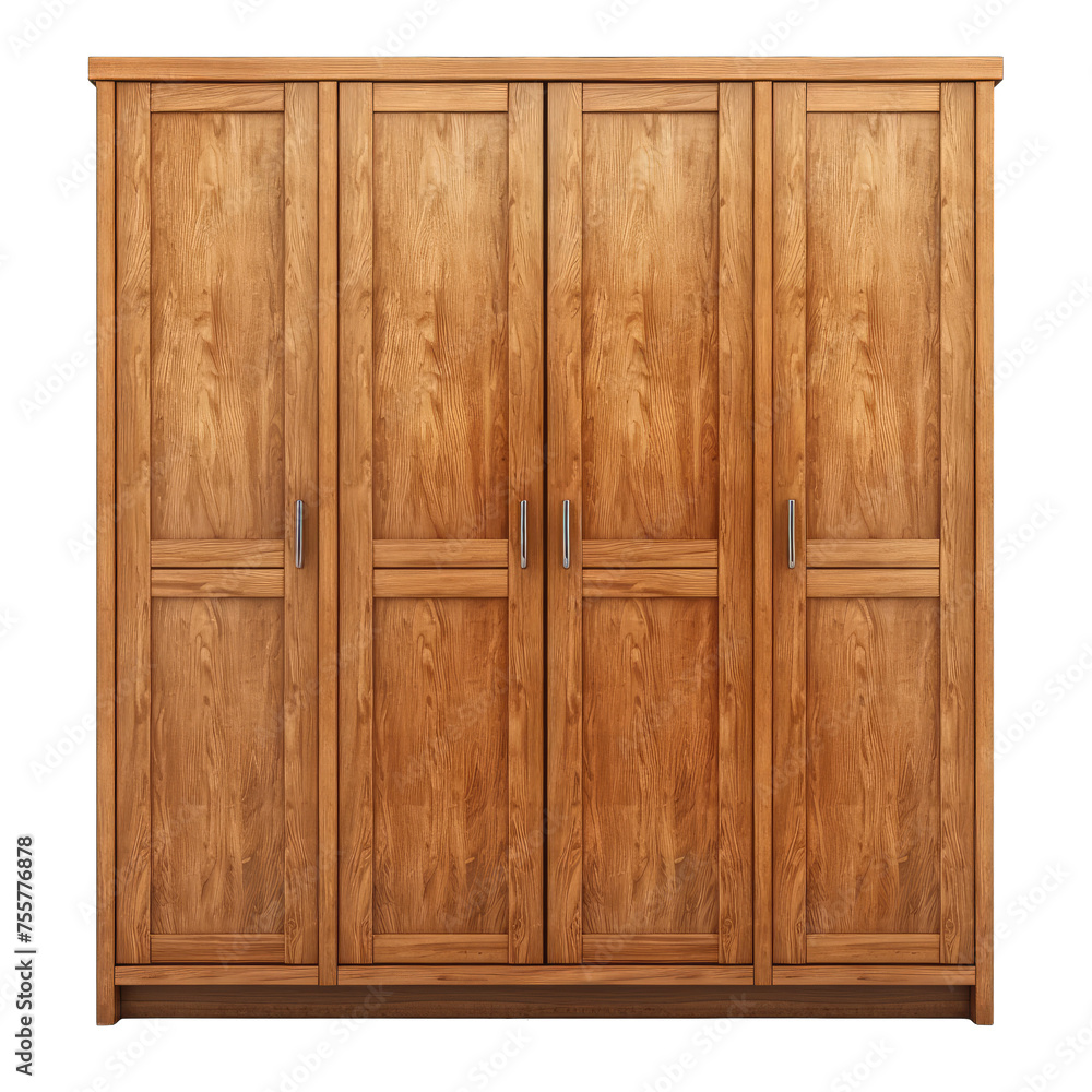 wooden wardrobe Isolated on white background wooden wardrobe Isolated on white background