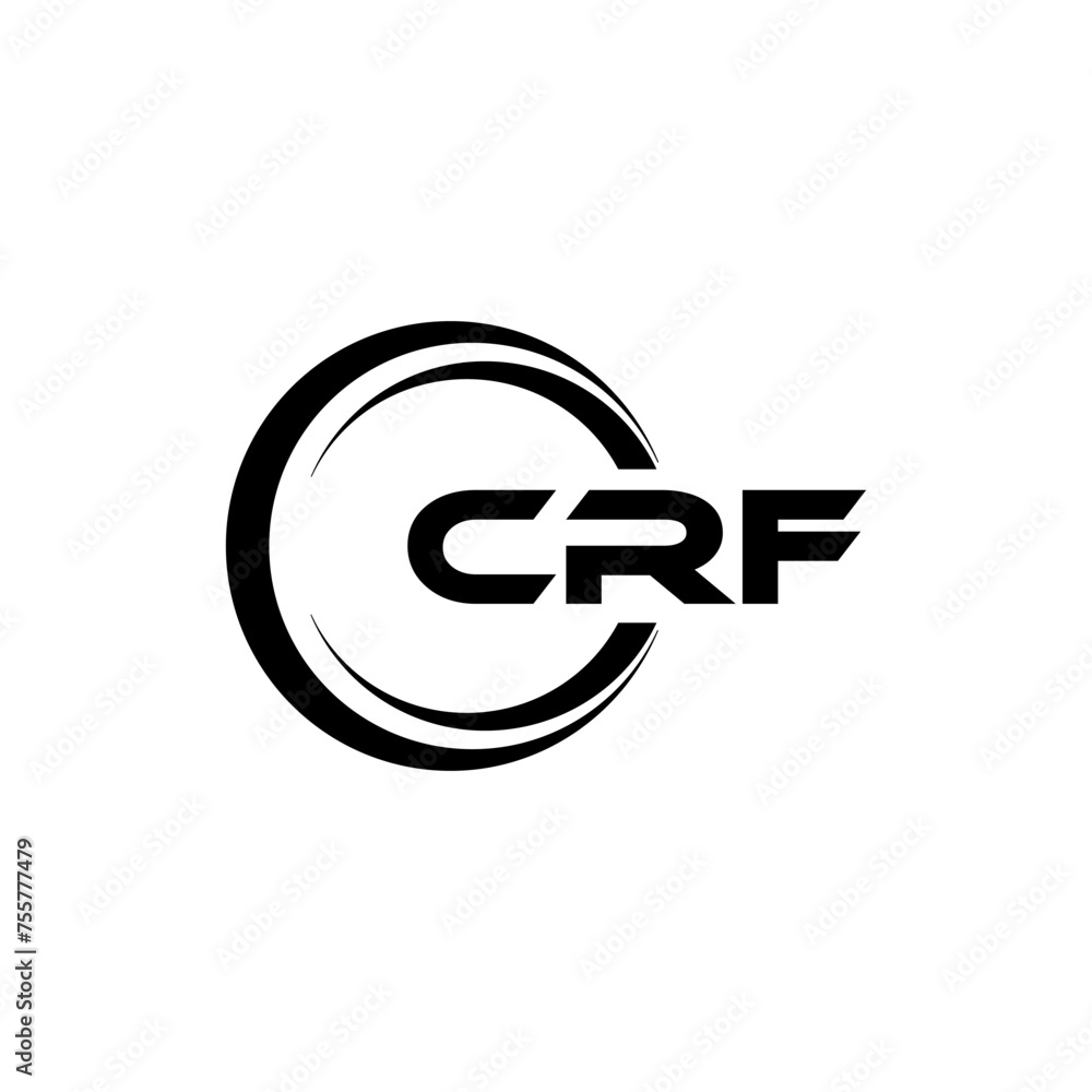 CRF letter logo design in illustration. Vector logo, calligraphy designs for logo, Poster, Invitation, etc. CRF letter logo design in illustration. Vector logo, calligraphy designs for logo, Poster, Invitation, etc.