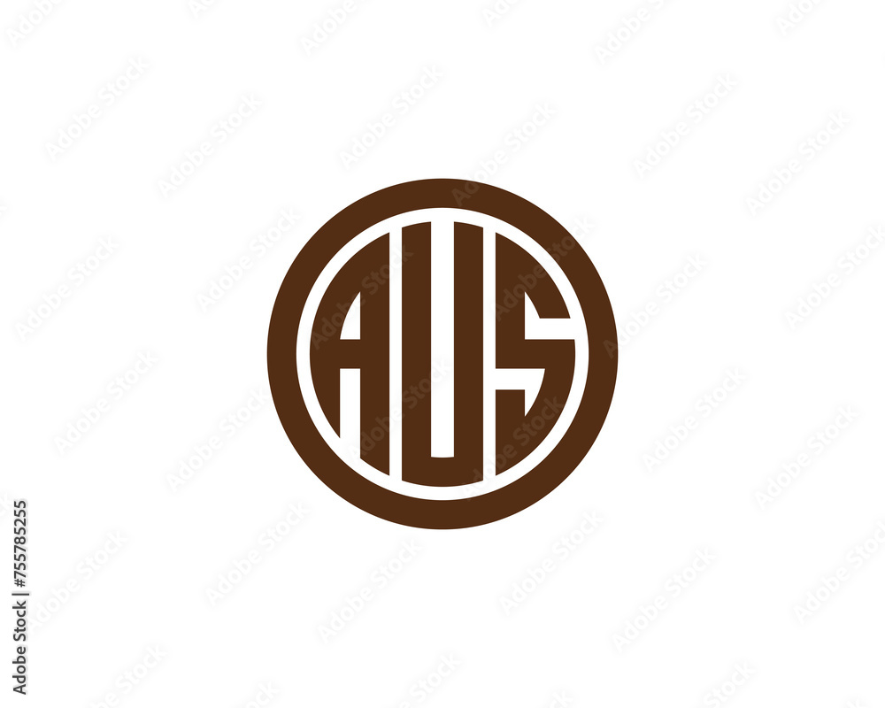 AUS logo design vector template AUS logo design vector template