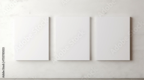 Elegant white canvas for advertising