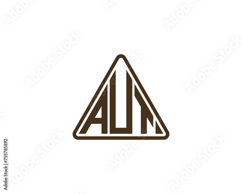 AUT logo design vector template