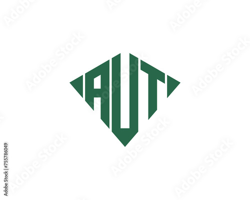 AUT logo design vector template