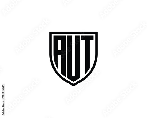 AUT logo design vector template