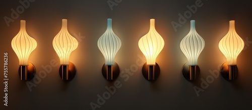 Wall lighting fixtures with background illumination