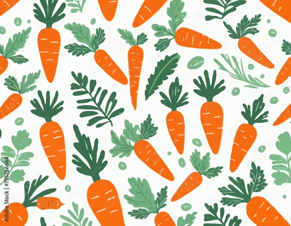 Carrot with leaves isolated on white background Carrot with leaves isolated on white background