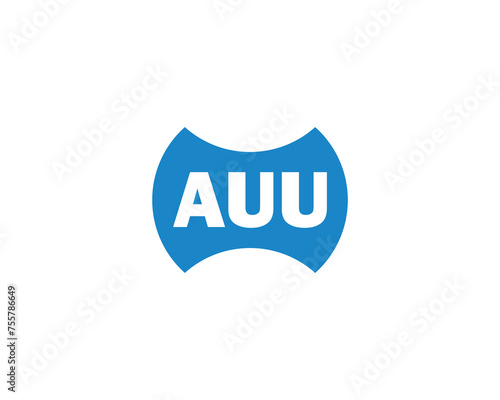 AUU Logo design vector template