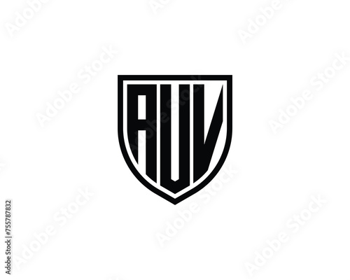 AUV Logo design vector template