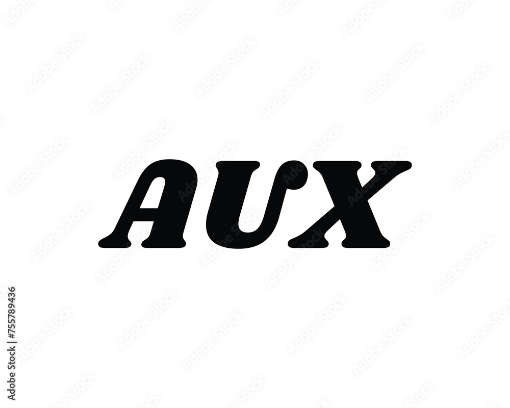 AUX Logo design vector template AUX Logo design vector template