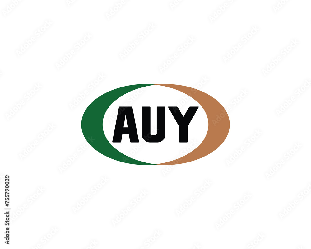 AUY logo design vector template AUY logo design vector template