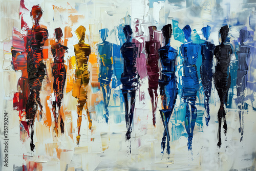 Abstract People Painting