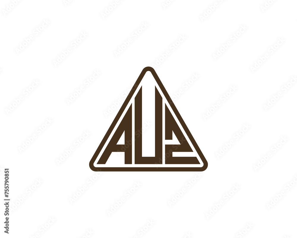 AUZ logo design vector template AUZ logo design vector template