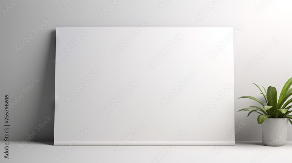 Obraz premium Contemporary white surface for presentations