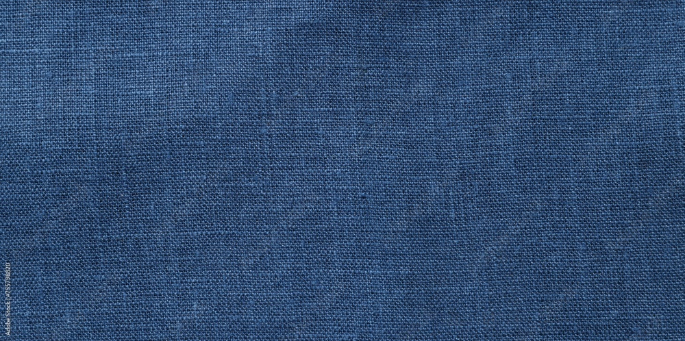 Texture of blue fabric as background, top view Texture of blue fabric as background, top view