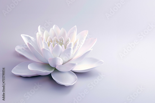 Lotus flower minimal illustration for packaging  corporate identity  labels  postcards  invitations.
