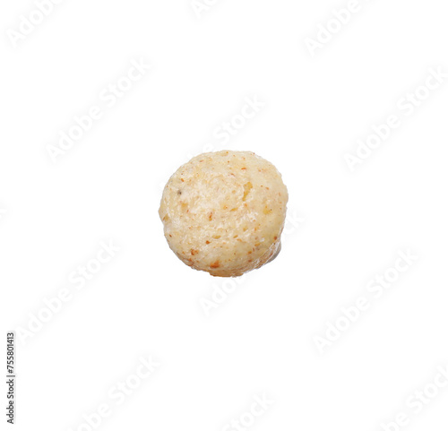 One tasty cereal ball isolated on white