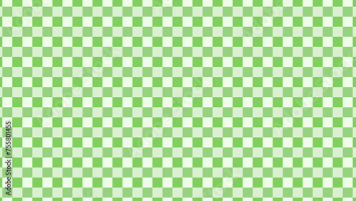 Seamless checkered design in shades of green, ideal for St. Patrick's Day themed backgrounds, wallpapers, or festive design elements with a traditional Irish color palette.