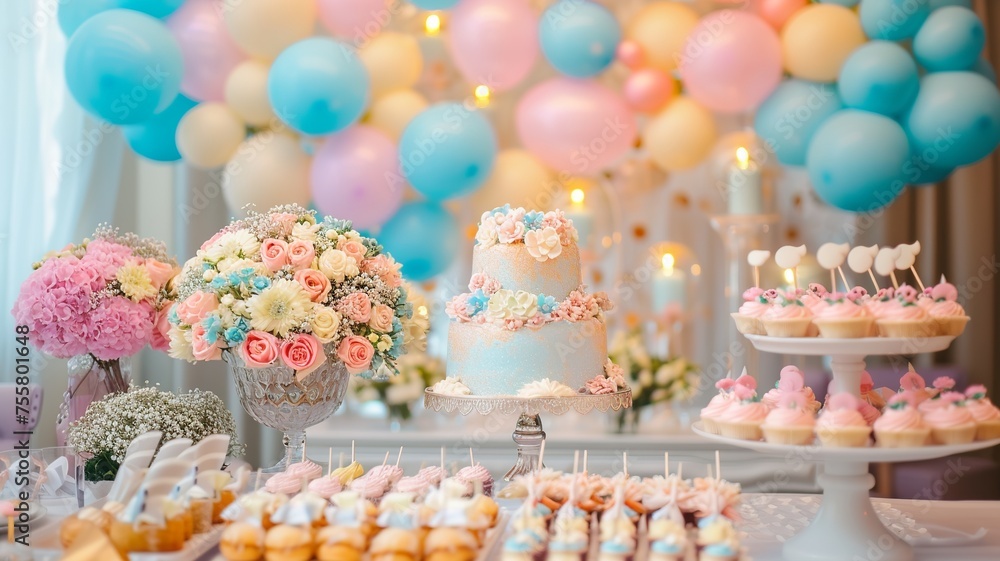 artificial intelligence image of a party decoration for a baby shower artificial intelligence image of a party decoration for a baby shower