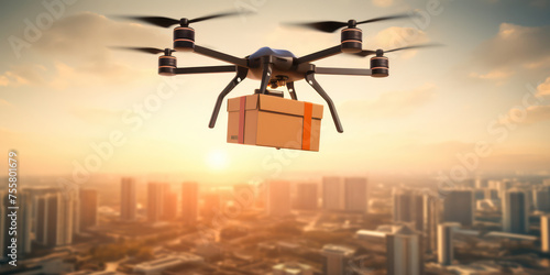 Fast Fly Delivery: A Futuristic Drone Propelling Innovation in Transportation and Shipping