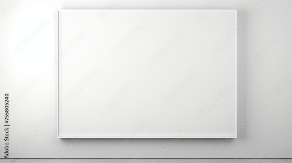Blank white canvas for digital artwork Blank white canvas for digital artwork