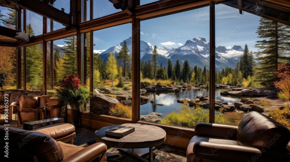 Obraz premium Breathtaking wilderness view, inviting viewers into a world of nature's wonders