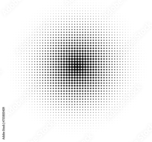 Vektor Halbton Hintergrund Rund mit Punkten - Design Element mit Verlauf - Punkte Muster und Textur	
