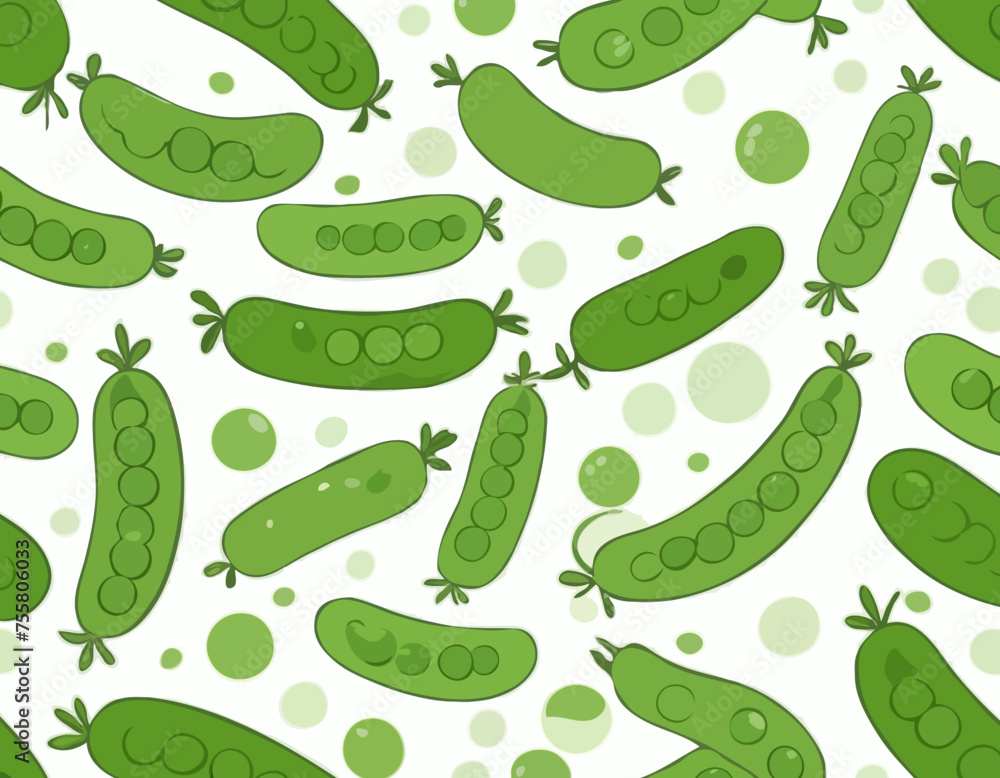 Green pea. Green peas pods isolated on white background, vector flat style Green pea. Green peas pods isolated on white background, vector flat style