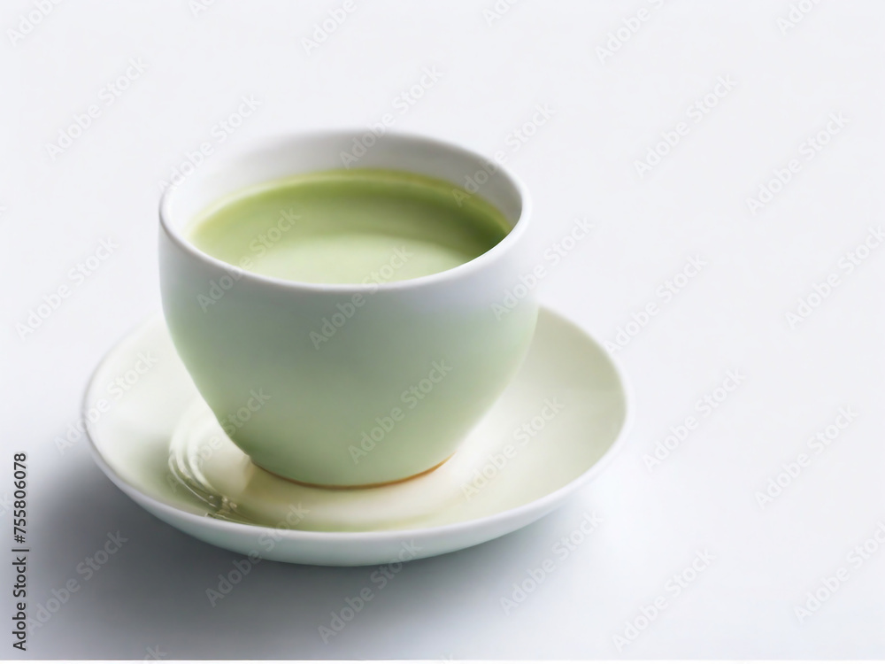Green tea latte for your break time Green tea latte for your break time