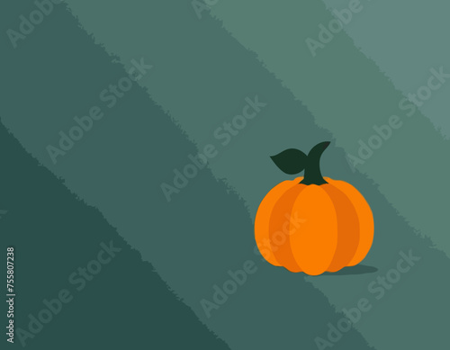 Pumpkin Flat Design Vegetable Icon

