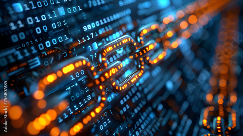 Beyond Bits: Blockchain's Interconnected Glow Nodes in Finance and Data Security
