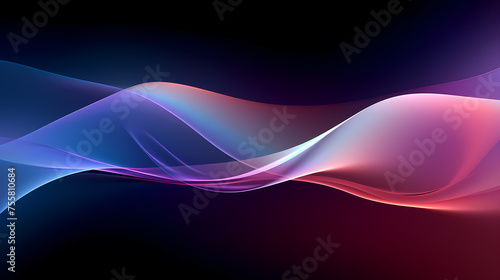 Wallpaper Mural Abstract wavy lines, interesting abstract background and bokeh Torontodigital.ca