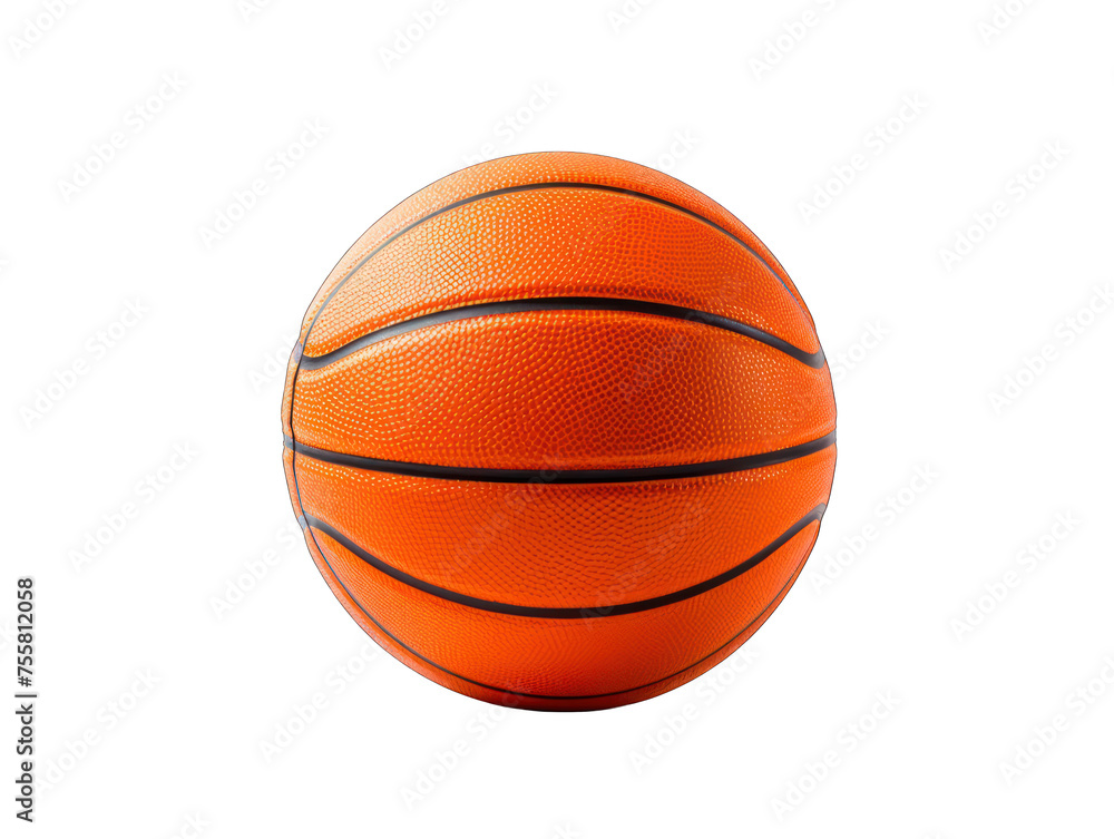 basketball isolated on transparent background, transparency image, removed background
