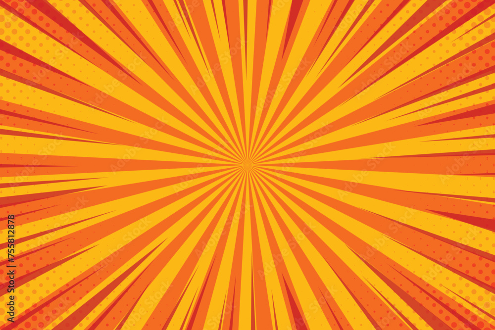 Vector Sunburst Pattern Background for Summer Banner Vector Sunburst Pattern Background for Summer Banner