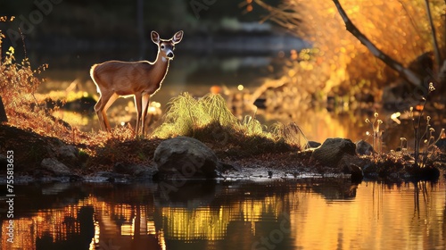 Deer reflecting on life s blessings in nature