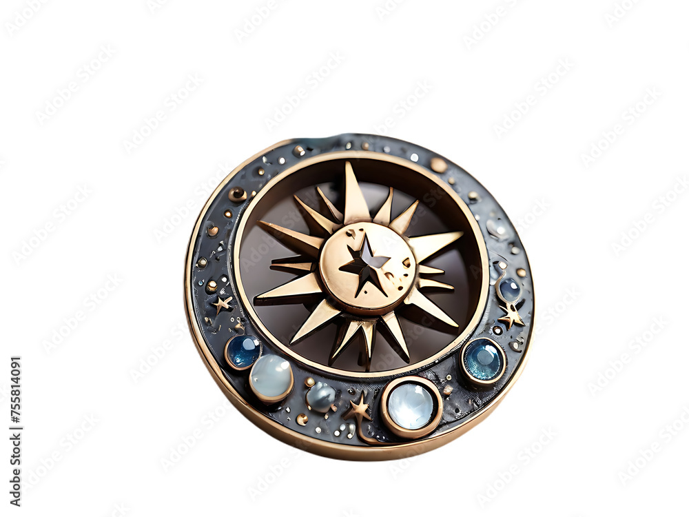 medallion isolated on transparent background