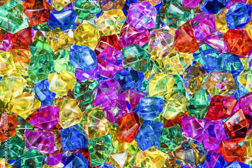Set of multicoloured gems for wallpaper